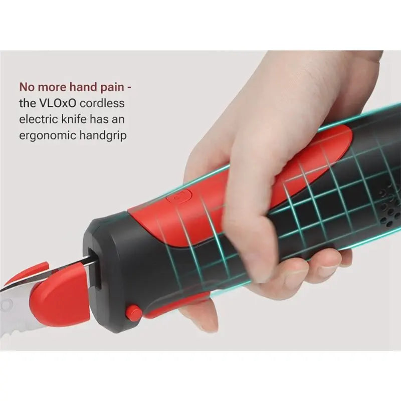 Danoz KniveSmart – Slice Like a Pro, Every Time! 🔪⚡ | Cordless Electric Carving Knife | USB Rechargeable | 7CR Steel Blade | 21,000 RPM | Perfect for Bread, Meat & More!
