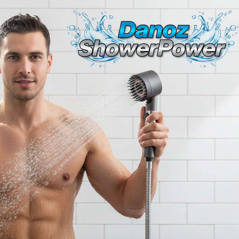 Danoz ShowerPower - This advanced filtered shower head delivers powerful, consistent pressure while a built-in filter removes impurities and hard water minerals for a cleaner, healthier spray