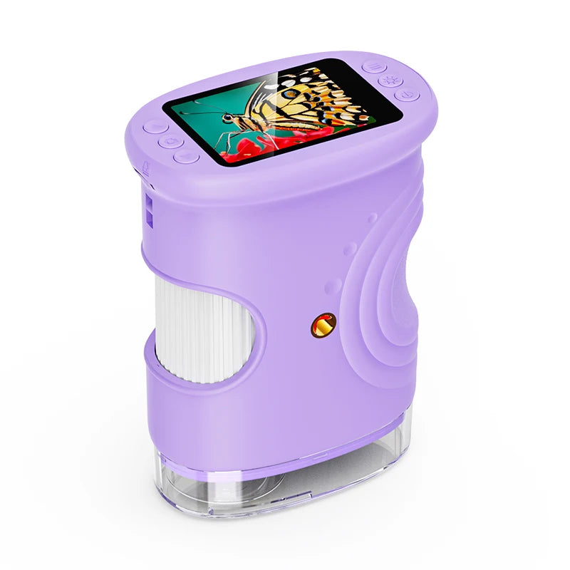 Danoz Hobbies KidsSmart | 1000X Handheld Digital Microscope for Kids 🔬 | 2" HD Screen | Rechargeable | Photo & Video | STEM Gift for Boys & Girls