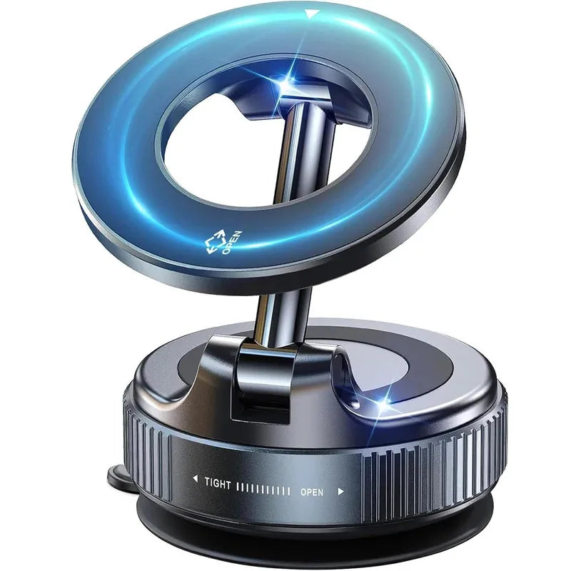 📱 Danoz PhoneSmart | Upgraded 360° Vacuum Magnetic Phone Holder | Car, Gym, Mirror & More | Hands-Free Suction Mount | Works with Any Smooth Surface | Black ✨🚗