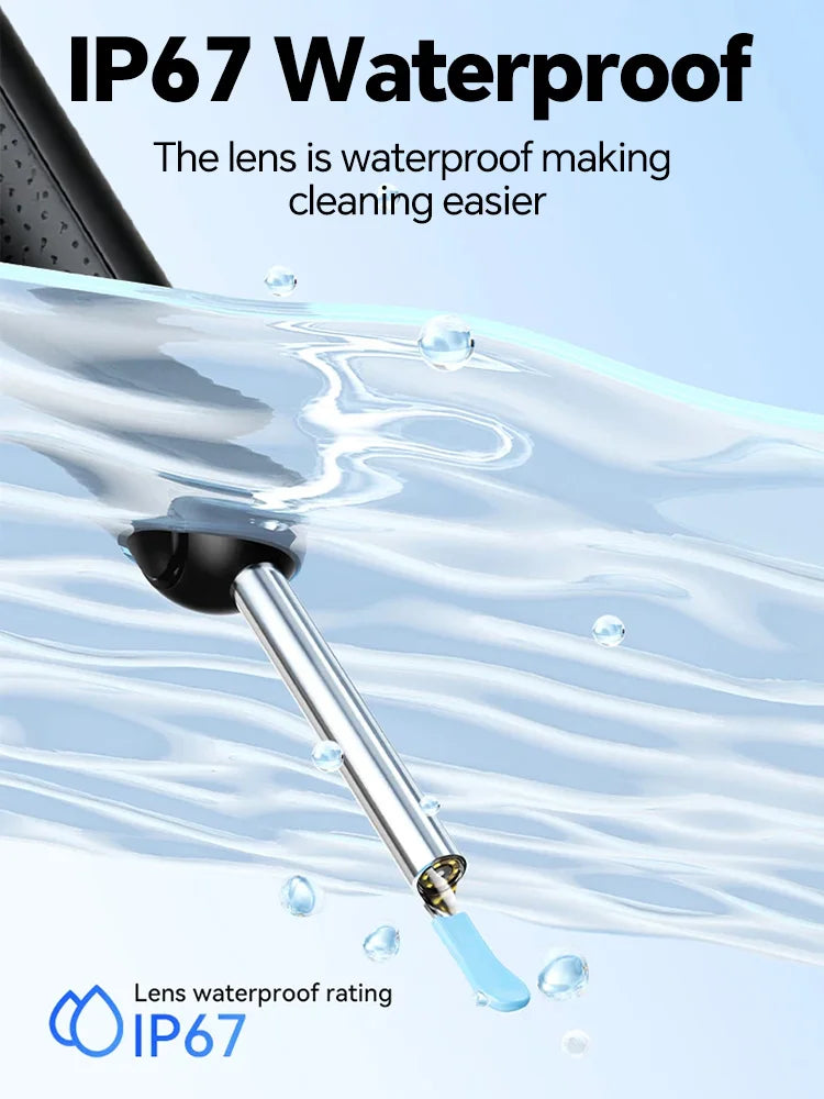 👂 Danoz EarcareSmart | Visual Ear Wax Cleaner | 5MP Camera Endoscope | Safe Earwax Removal | LED Light | White & Black | Standard & 9-Piece Sets