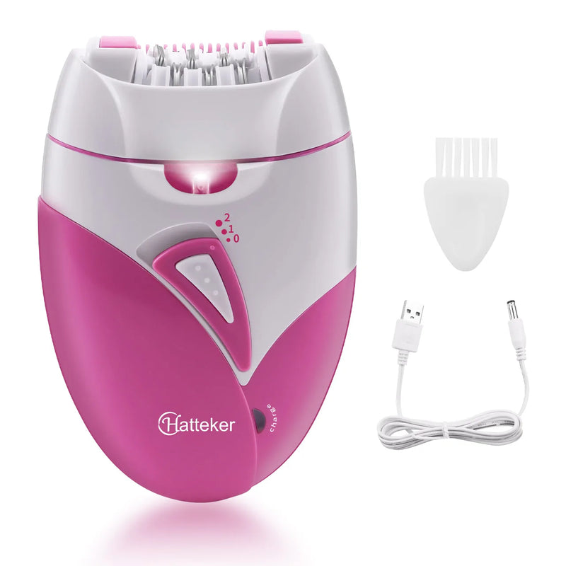 💜 Danoz BeautySmart | Hatteker 2-in-1 Epilator & Razor | IP45 Wet & Dry | Dusk-to-Dawn Smooth Skin | USB Rechargeable | BOGO Deal