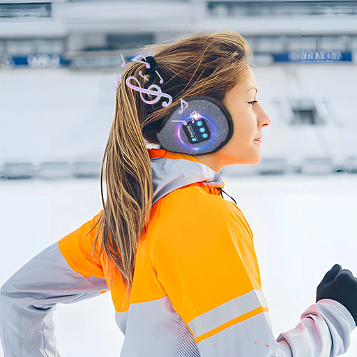 Experience the ultimate comfort with Danoz Direct's Wireless Headband Headphones Muffs - Stay warm and groove to your favorite tunes