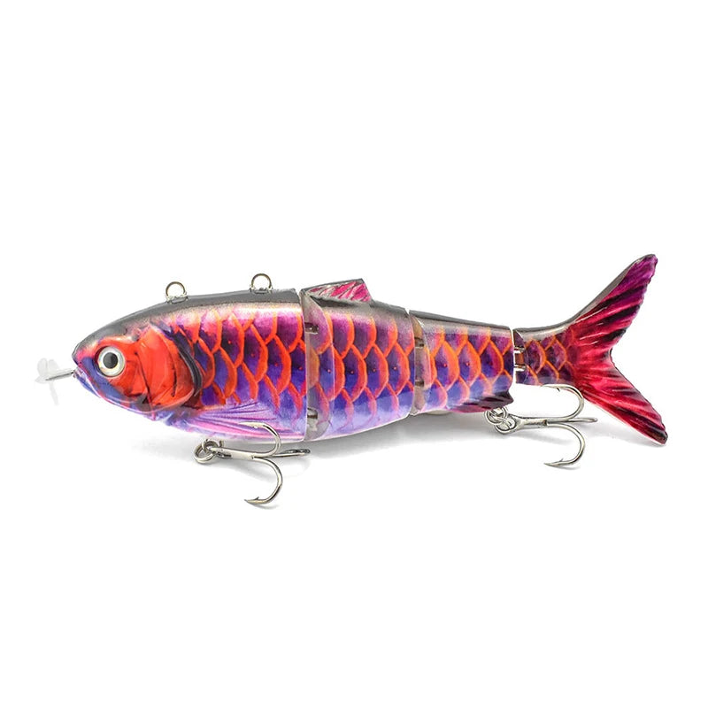 🎣 Danoz FishingSmart | Electric Robotic Swimbait | 4-Segment Auto Swimming | USB Rechargeable | LED Luminous | 90mm & 130mm | Saltwater & Freshwater ✨