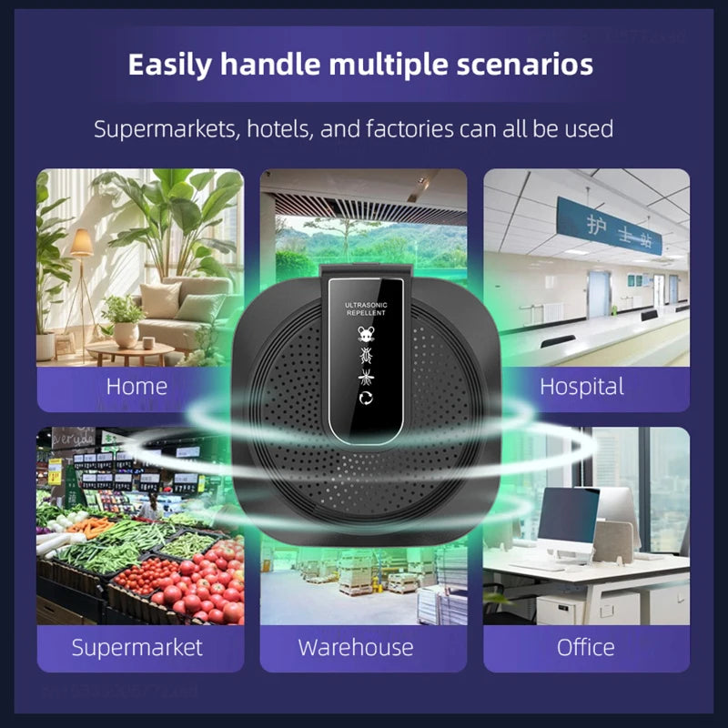 Danoz Pests - Xiaomi Ultrasonic Rodent Repellent Household High Power Sonic Insect Repellent Rodent Control Device Electronic Mouse Catcher