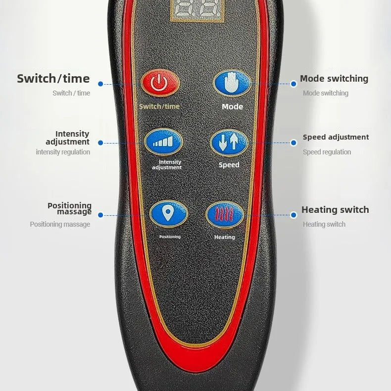 Relax head to toe with Danoz TotalBody massage mattress! This multifunctional marvel targets your shoulder, neck, waist