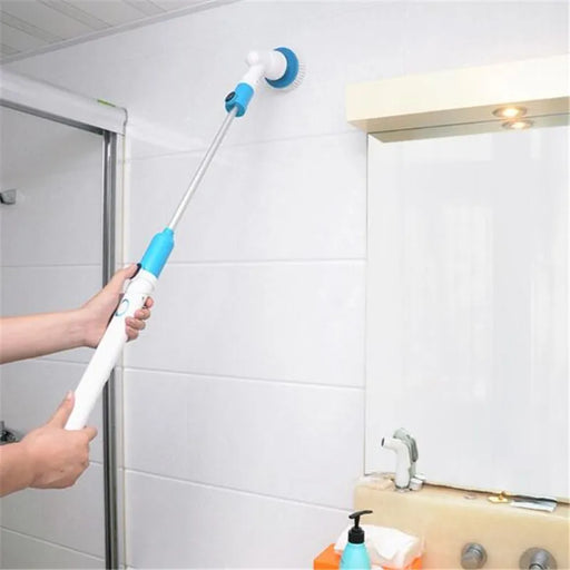 Danoz Direct - Turbo Scrub Cordless Chargeable Cleaning Brush Adjustable Cleaner Bathroom Kitchen + So much More