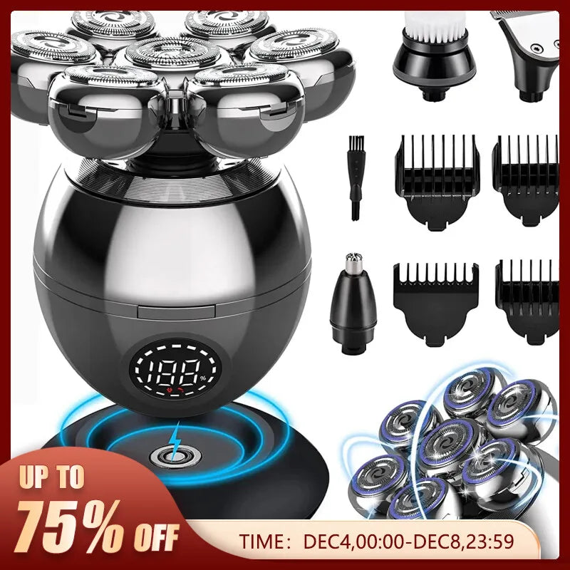 Say goodbye to messy and uncomfortable shaving with Danoz Direct Electric Shaver. 7D floating cutter head and waterproof design