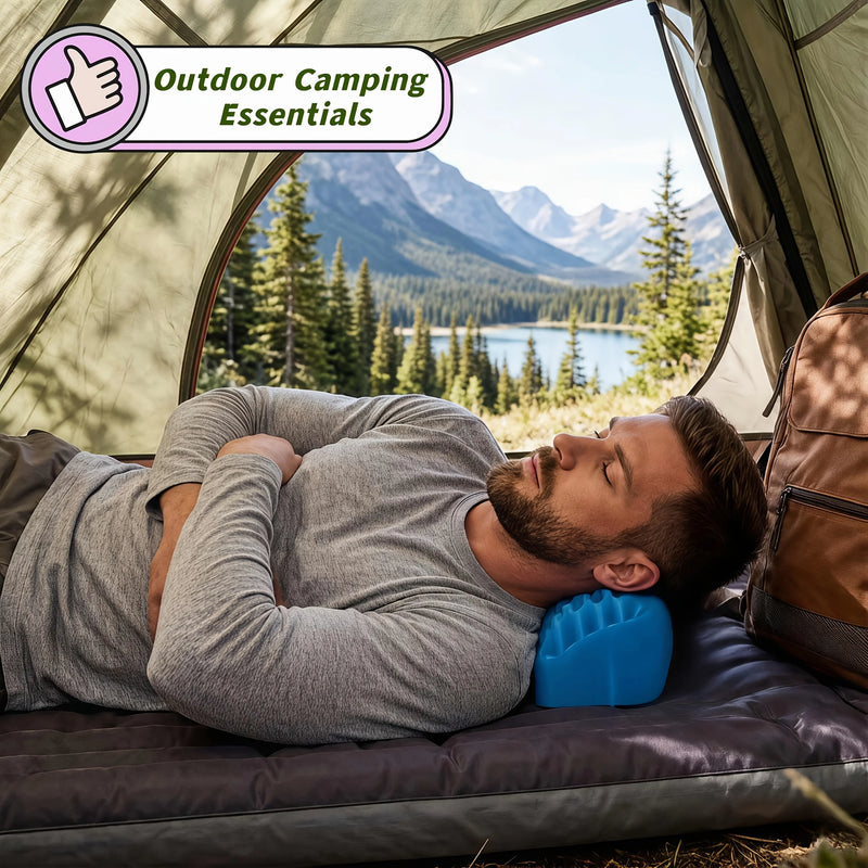 💤 Danoz SleepSmart | Cool Breathable Honeycomb Mesh Gel Neck Pillow | Cervical Support | Foldable & Portable | Cooling | Non-Electric ✨