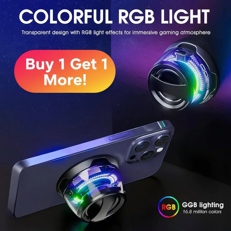 Danoz Smart - Outdoor Magnetic Bluetooth Speaker Wireless Portable Mini Travel Stereo Speaker with RGB Color Light and Phone Holder - Buy 1 Get 1 Free!