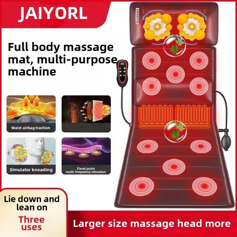Relax head to toe with Danoz TotalBody massage mattress! This multifunctional marvel targets your shoulder, neck, waist