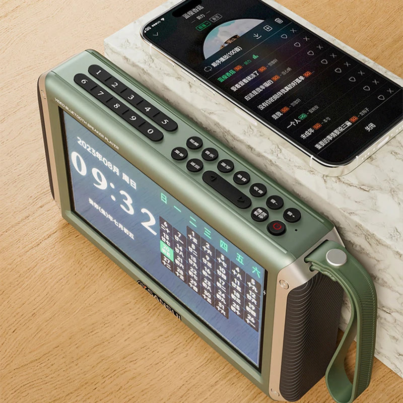 🔊 Danoz MediaSmart | ELEGIANT F53 Wireless Bluetooth Speaker | 4.3” LED Display | Bluetooth 5.3 | FM Radio | TF & USB Playback | 3600mAh | Portable ✨