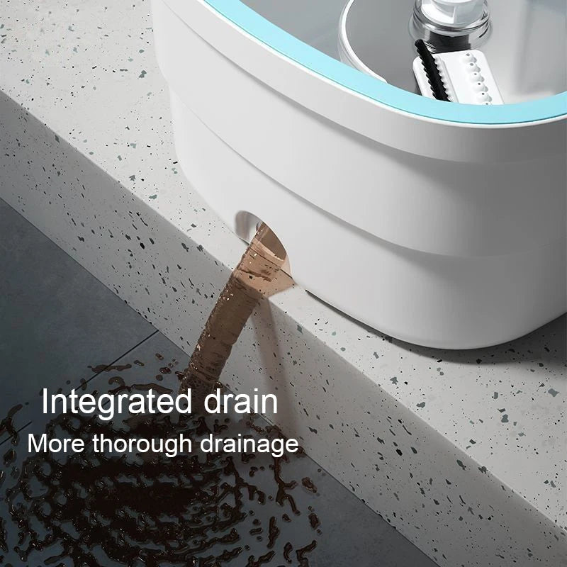 🧹 Danoz CleanSmart | SpinClean Self-Cleaning Mop & Bucket Set | 360° Spin | Hands-Free Wringing | Dirty water Separation | Telescopic Handle