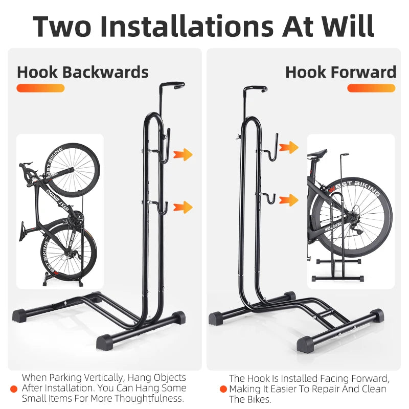 Danoz BikeSmart 3-in-1 Bicycle Parking Rack 🚲 | Foldable Indoor Storage & Repair Stand | 35kg Capacity | Scratch-Free Hooks | Suits MTB & Road Bikes!