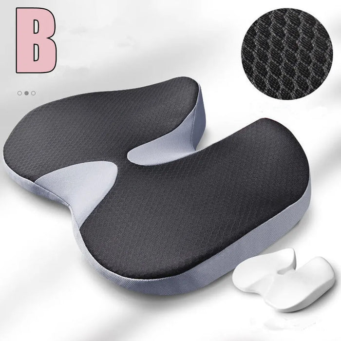 Danoz Direct - Cushion Non Slip Orthopedic Memory Foam Prostate Cushion for Tailbone Sciatica, back Pain Relief Comfort Chair Car Seat