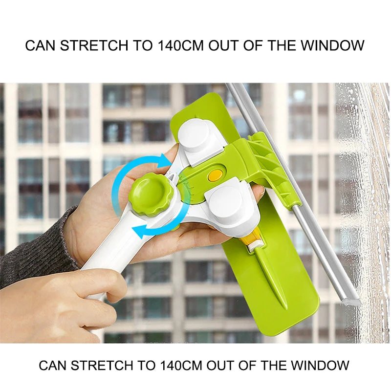 Effortlessly clean Any Outside windows with the Danoz - Telescopic Window Cleaning Brush! So Innovative and it Works