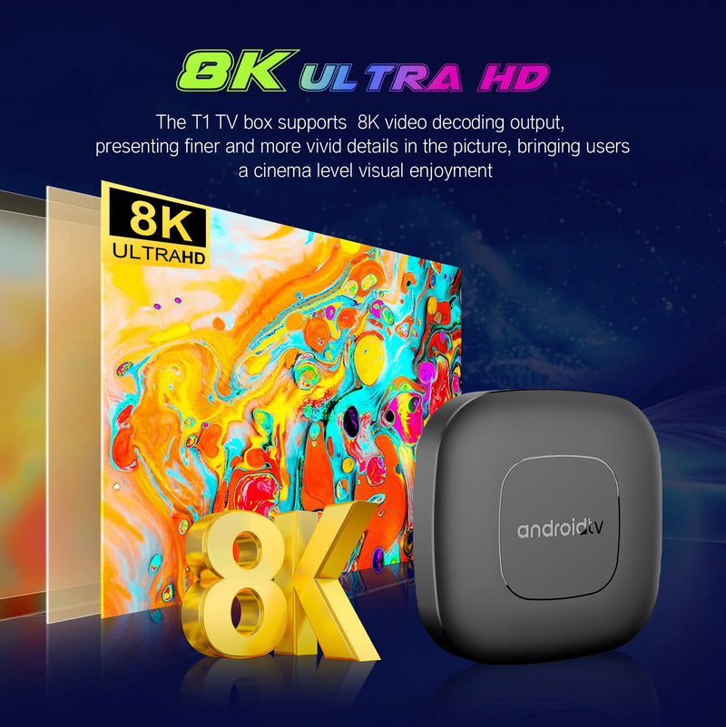 Danoz TVSmart 📺 | T1 Android 16 TV Box | 4K Ultra HD | WiFi 6 | Google Assistant | 8GB+128GB / 16GB+256GB | BT 5.0 | Free Postage!