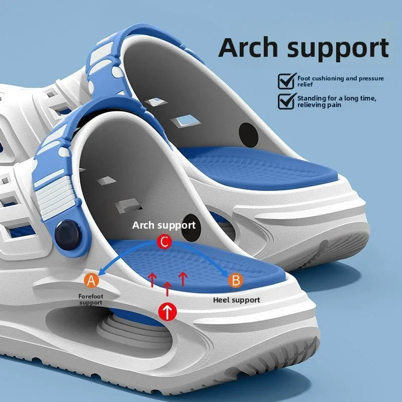 👟 Danoz ShoeSmart | Men’s Arch Support Clog Slippers | Anti-Slip | Thick EVA Sole | Breathable & Odor-Proof | 4 Colours | Sizes 40–45 ✨