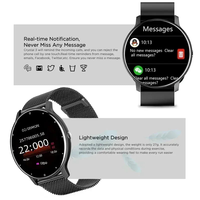 Danoz Smart - Xiaomi Watch - Sports Fitness Watches  Waterproof Bluetooth Call Men Smartwatch Women For Android IOS