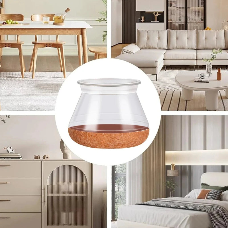 Protect your beautiful hardwood floors with Danoz HomeSmart - 24 Pcs Chair Leg Floor Protectors. Made with high-quality silicone