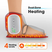 Heated foot care device with dual-zone heating feature on a white background