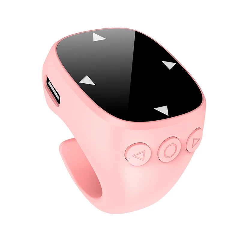 💍 Danoz TechSmart | Ola Esporte Fingertip Remote Scrolling Ring | Bluetooth 5.3 | TikTok & Reels Scroll | Selfie | eBook | Volume | 12-Hr Battery | Black, White & Pink