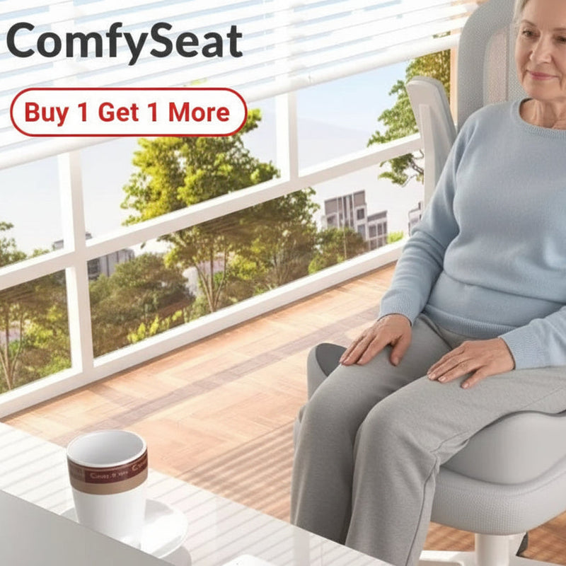 Transform any seat into pure comfort with Danoz ComfySeat Memory Foam Seat Cushion. Featuring innovative 3D ergonomic support and a clever centre groove design - Buy 1 Get 1 Free!