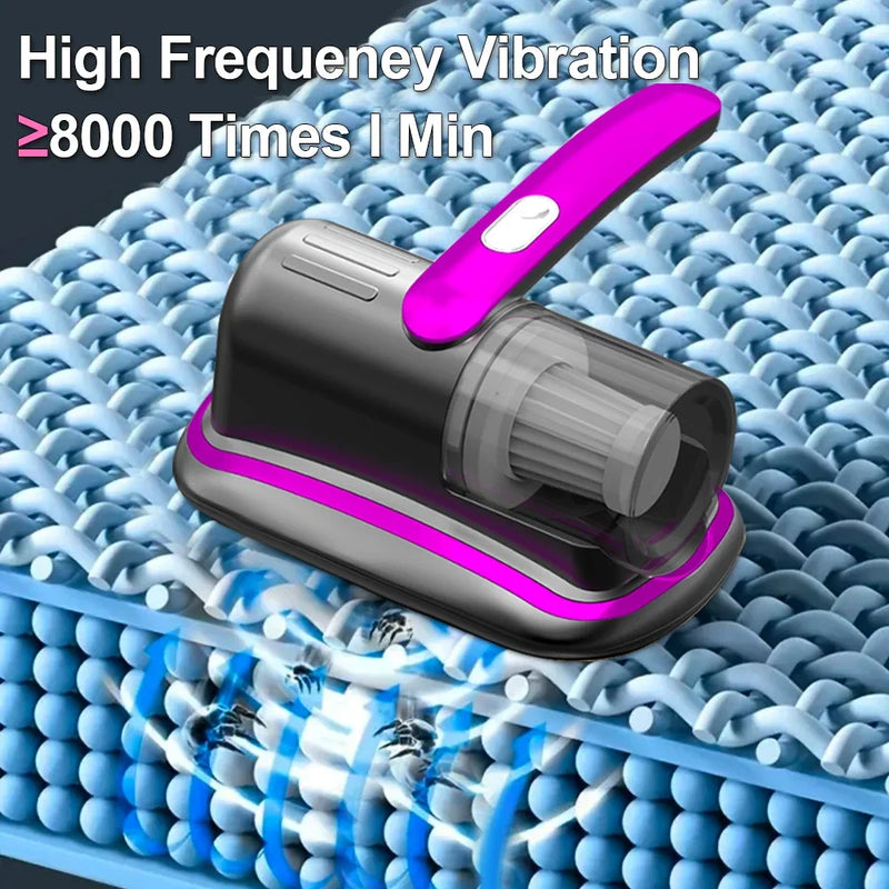 Danoz CleanSmart - Wireless Handheld Mattress Vacuum Cleaner with UV-C Light HEPA Filter And Ultrasonic Vibration12KPa for Bed Sofa Car Seat Carpet