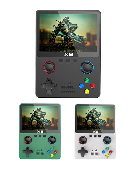 Danoz Kids -  X6 3.5Inch IPS Screen Handheld Game Player Dual Joystick 11 Simulators GBA Video Game Console for Kids Gifts