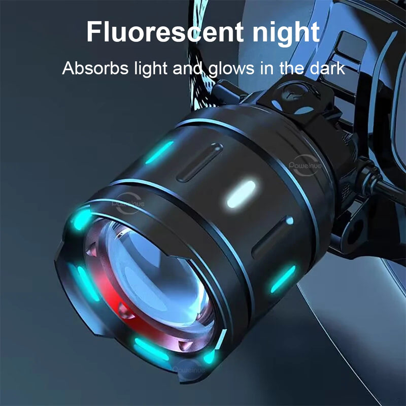 Danoz Lights - High Power 800W LED Headlight 500000000LM Super Bright Zoom Waterproof Headlamp Outdoor Camping Work Hunting Lantern