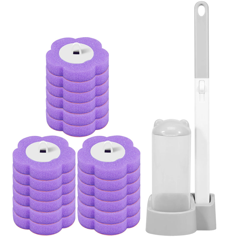 🚹 Danoz Toilet CleanSmart | Willstar Disposable Toilet Brush & Holder Set | Auto-Lid | 360° Deep Clean | Scented Heads | Wall or Floor Mount | 18–72 Heads | Free Postage!