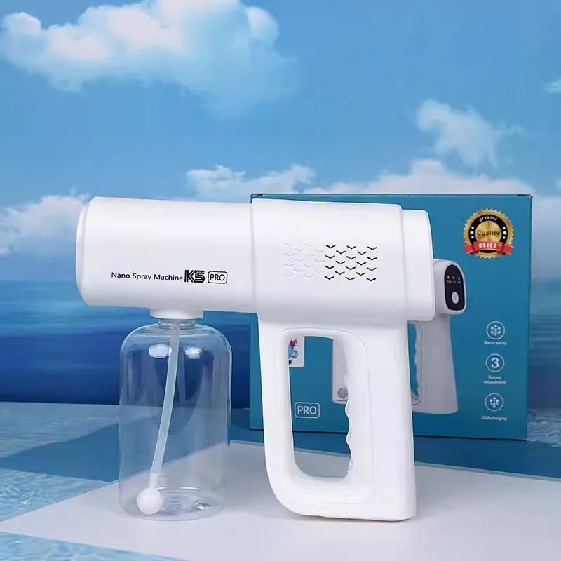Danoz CleanSmart 🧴 | K5 Electric Nano Blue Light Steam Spray Gun | 380ml Wireless Atomizing Sterilizer | USB-C | Handheld | Free Postage!