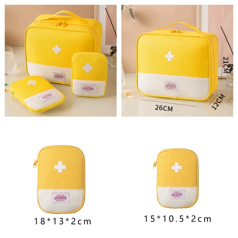 Danoz SafetySmart - 3 Pcs/set Portable Medical Storage Bag Camping Emergency First Aid Kit Organizer Home Outdoor Travel Bag