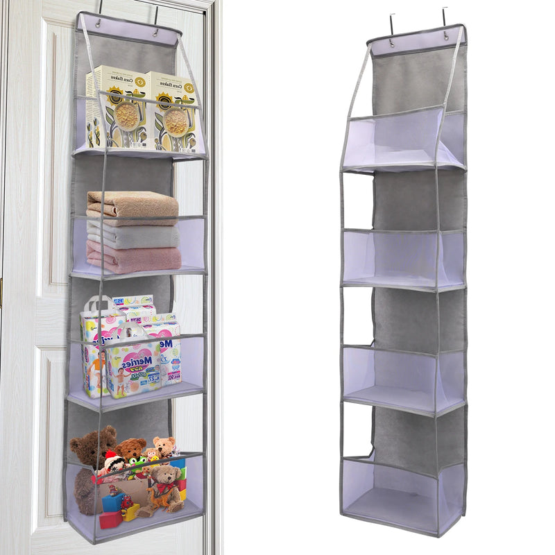Danoz Storage - 4 layer Over The Door Hanging Organizer Cosmetics Wall Hanging Storage Organizerfor Nursery Bathroom Closet Bedroom Dorm - Buy 1 Get 1 more!