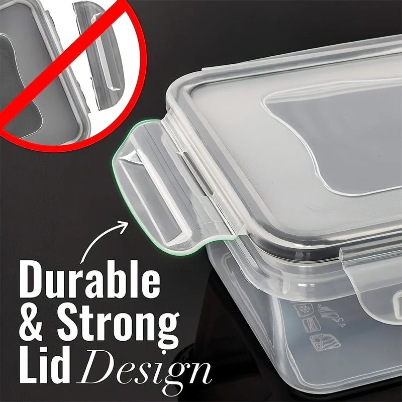 🍱 Danoz StoreSmart | 8pc BPA-Free Airtight Food Containers | Locking Lids | Microwave & Freezer Safe | PP Plastic | Dry Goods, Fruit & Veg