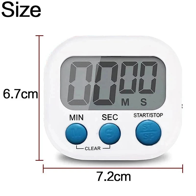 ⏲️ Danoz CookSmart | LCD Digital Kitchen Timer | Magnetic | Count Up & Down | Loud Alarm | Stand & Hang | Perfect for Cooking, Study & Fitness | Buy 1 Get 1 More! 🍳✨
