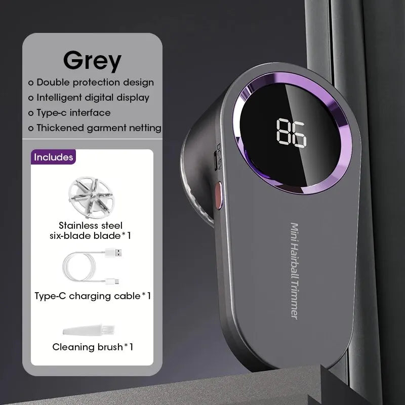 Keep your clothes looking fresh and new with Danoz Direct LED Digital Electric Lint Remover.