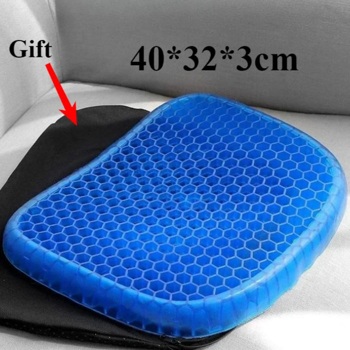 Danoz Smart - Gel Seat Cushion Breathable Honeycomb Design For Pressure Relief Back Tailbone Pain Home Office Chair Cars Wheelchair