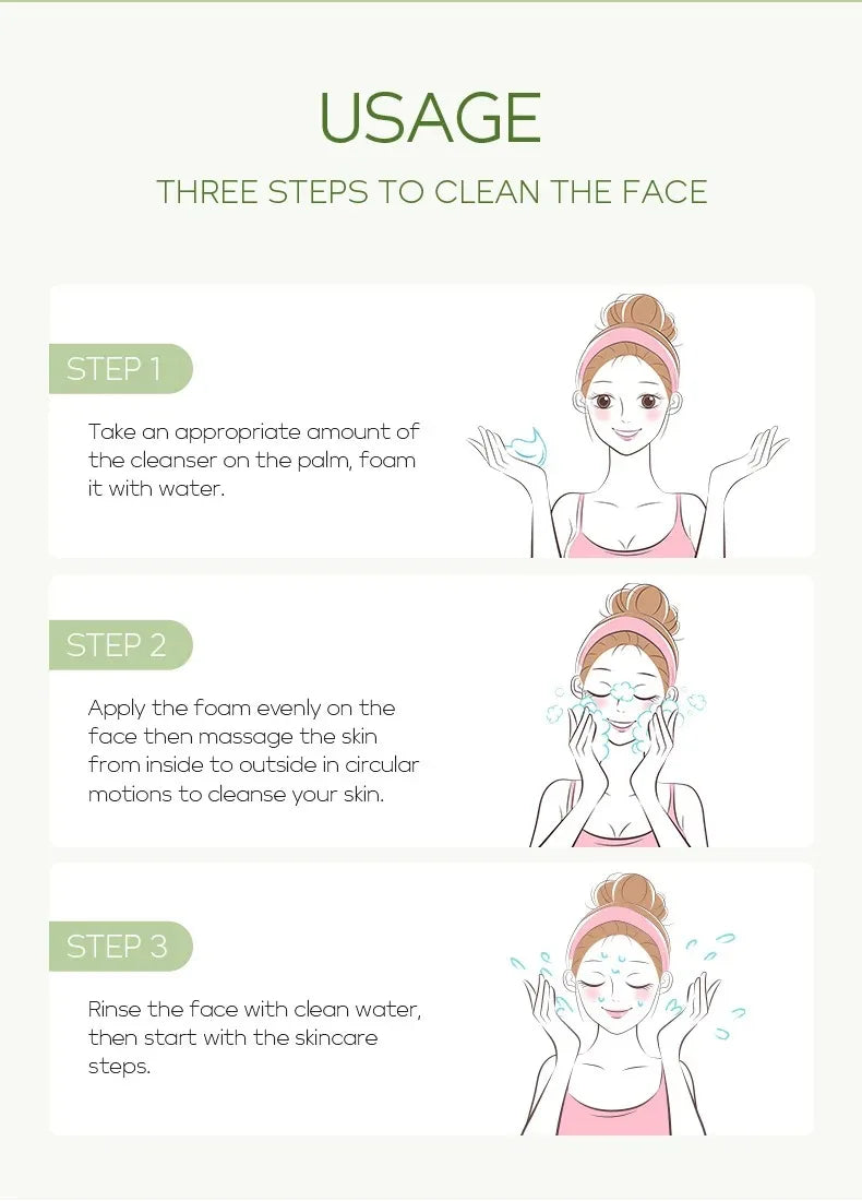 Danoz BeautySmart - Vitamin C Facial Cleanser Skin Deep Cleansing Moisturizing Blackhead Removal skincare Face Wash Foam Face Cleanser Skin Care = Buy 1 Get 1 Free!