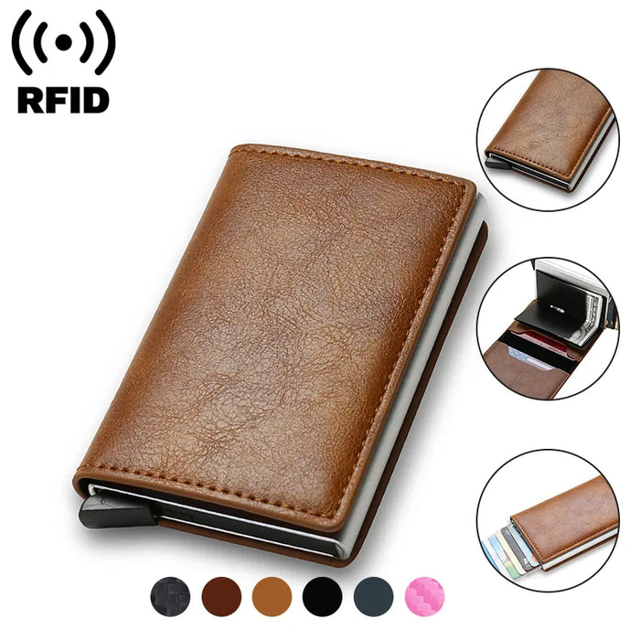 Experience the convenience and security of Danoz Direct Mini Wallet. With RFID protection, this slim and stylish leather