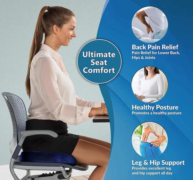 Danoz Health - Gel Cushion Non-slip Gel and Memory Foam Coccyx Cushion Office Chair Cushion Car Cushion Sedentary Artifact
