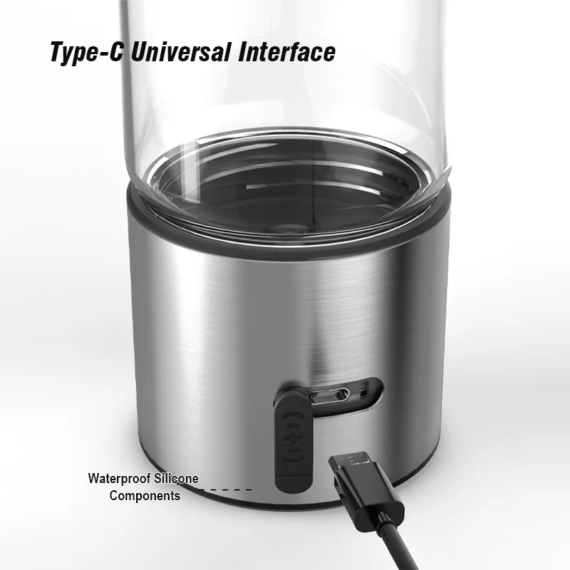 Danoz WaterSmart Hydrogen Water Generator Bottle 💧 | SPE+PEM Dual Chamber | PPB & Time Display | 460ml | 1200mAh | 5-Min Hydrogen Cycle | Self-Cleaning Mode | 3-Year Warranty!