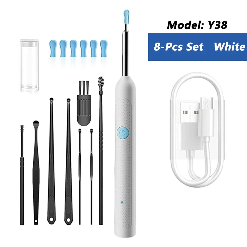 Danoz EarcareSmart - Visual Ear Wax Cleaner with Camera Safe Earwax Removal Endoscope with 5M Camera Luminous Otoscope Ear Cleaning Tools Ear Care - Buy 1 Get 1 Free!