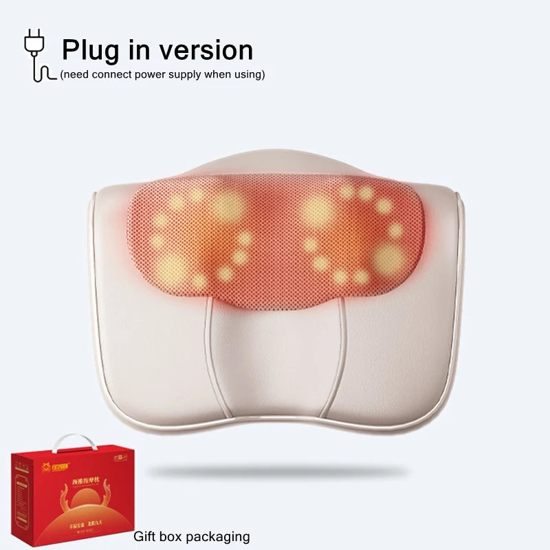 Danoz Massagers - Transform your relaxation routine with the JINKAIRUI Neck Massage Pillow, your personal solution for tension relief.