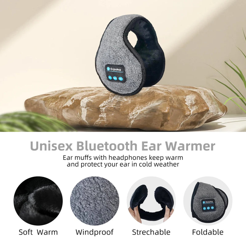 Experience the ultimate comfort with Danoz Direct's Wireless Headband Headphones Muffs - Stay warm and groove to your favorite tunes