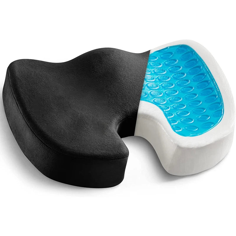 Danoz Health - Gel Cushion Non-slip Gel and Memory Foam Coccyx Cushion Office Chair Cushion Car Cushion Sedentary Artifact