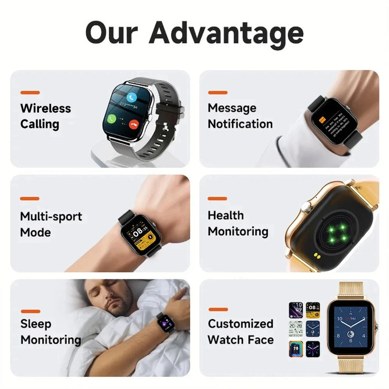 ⌚ Danoz TechSmart | Ola Esporte Fashion Smart Watch | 1.83" HD TFT | Bluetooth Calling | Heart Rate SpO2 GPS | IP67 | 15-Day Standby | 16 Styles ✨