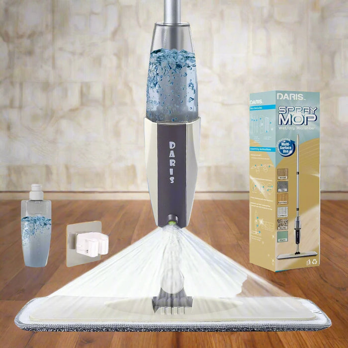 Danoz Cleaning 🧹 Spray Mops for Floor Home Cleaning Tool Brooms Household with Reusable Microfiber Pads Rotating Mop