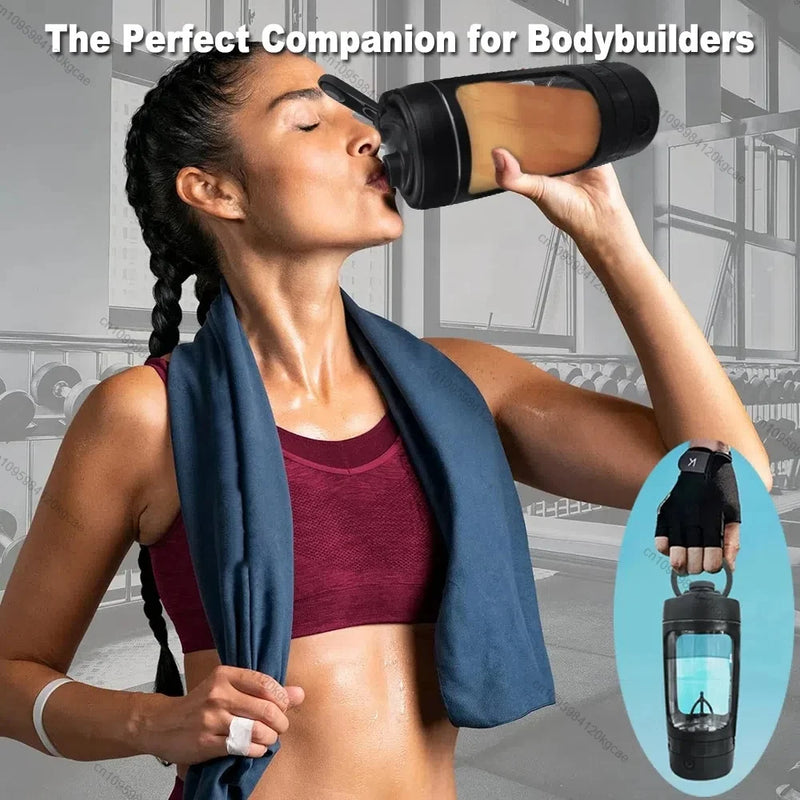 🥤 Danoz ProteinSmart | Ola Esporte Electric Shaker Cup | 630ml | Auto-Blend in 30 Sec | USB-C | Detachable Bottom | Leak-Proof | Gym & Office ✨