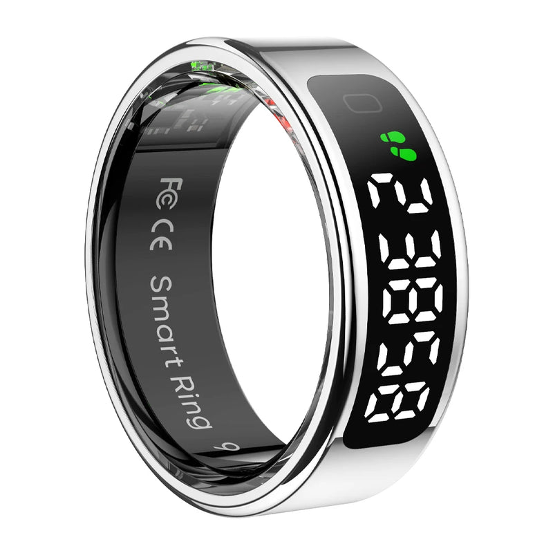 Danoz Smart - 2025 COLMI R12 Smart Ring with Display Screen and Touch, Wireless Charging, Health Manager, 5 ATM Waterproof For Men Women